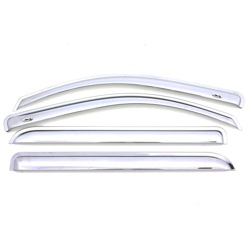 AVS 684930 | 15-22 Ford Edge Ventvisor Front & Rear Window Deflectors 4pc - Chrome; 2015-2022