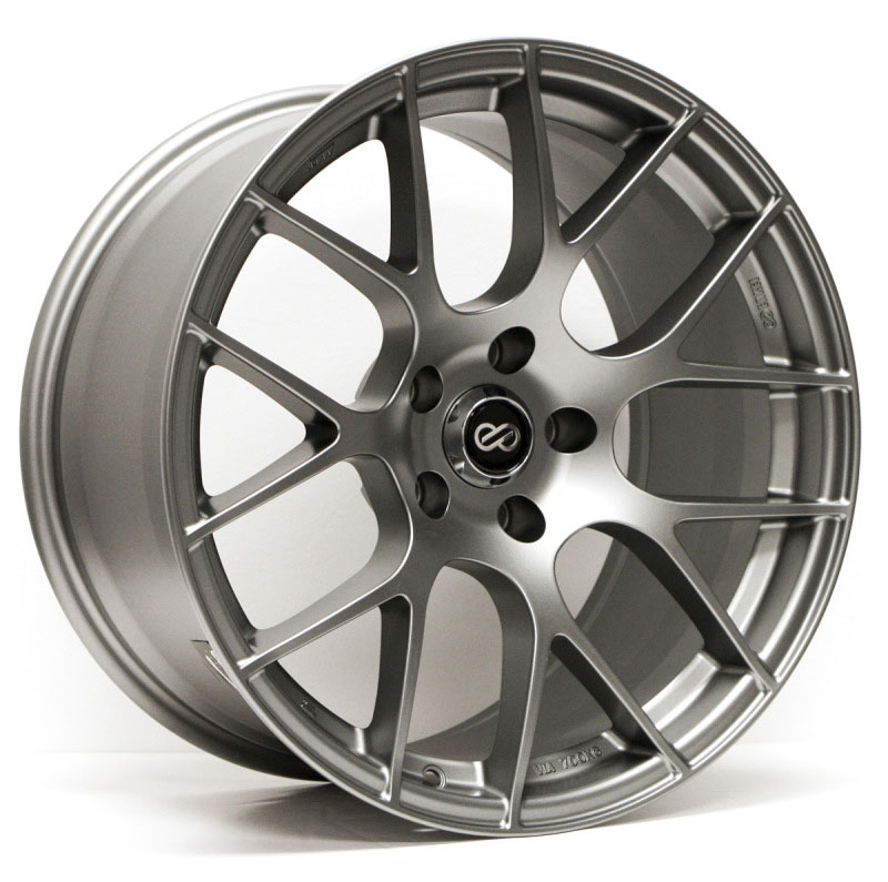 Enkei 467-880-1242gm | Raijin 18x8 42mm Offset 5x120 Bolt Pattern 72.6 Bore Diamter Gunmetal Wheel