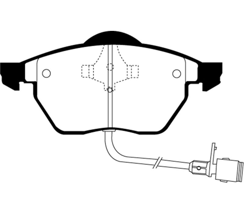 EBC ud555 | 92-94 Audi 100 2.8 Ultimax2 Front Brake Pads; 1992-1994