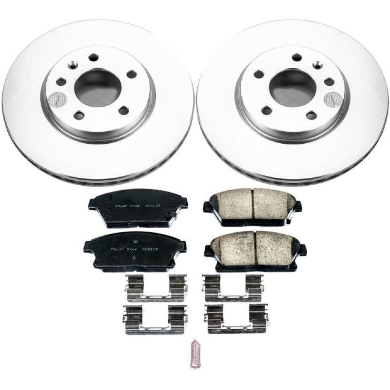 PowerStop crk5554 | Power Stop 12-17 Buick Verano Front Z17 Evolution Geomet Coated Brake Kit; 2012-2017