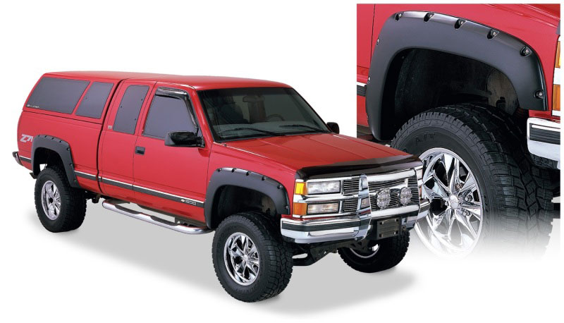 Bushwacker 40919-02 | 88-99 Chevy C1500 Pocket Style Flares 4pc - Black; 1988-1999