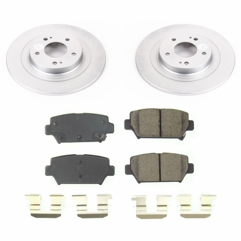 PowerStop crk8434 | Power Stop 2018 Mitsubishi Eclipse Cross Rear Z17 Evolution Geomet Coated Brake Kit; 2018-2018