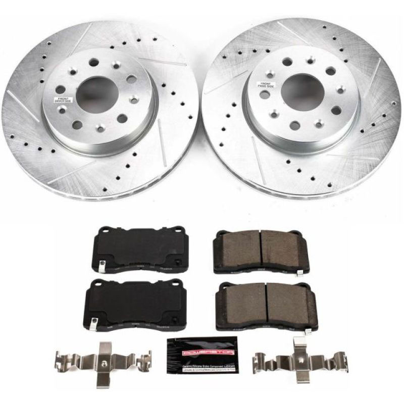 PowerStop k7882 | Power Stop 16-18 Cadillac CT6 Front Z23 Evolution Sport Brake Kit; 2016-2018