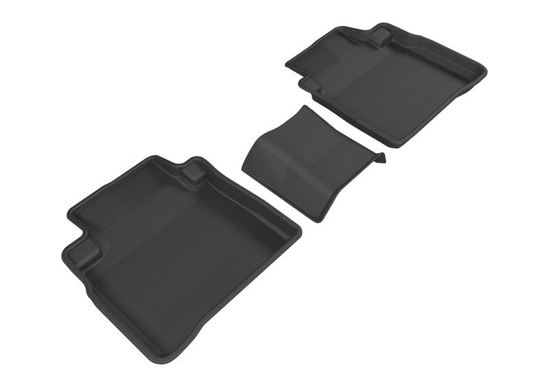 3D Maxpider l1ns08821509 | 3D MAXpider 2016-2019 Nissan Maxima Kagu 2nd Row Floormats - Black; 2016-2019