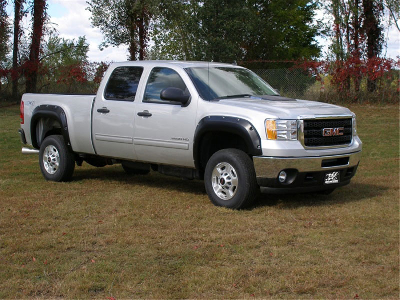 Stampede 8425-2 | 2011-2014 GMC Sierra 2500 HD 78.7/97.6in Bed Ruff Riderz Fender Flares 4pc Smooth; 2011-2014