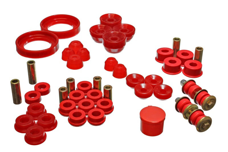 Energy Suspension 16.18107r | 94-97 Honda Accord/Odyssey Red Hyper-Flex Master Bushing Set; 1994-1997