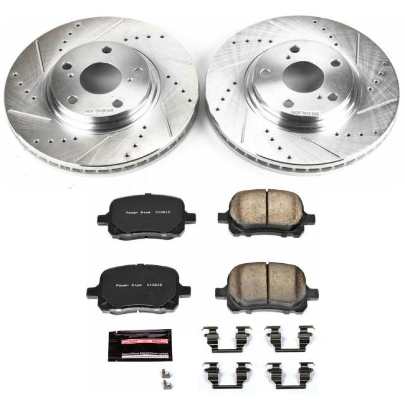 PowerStop k1135 | Power Stop 99-01 Lexus RX300 Front Z23 Evolution Sport Brake Kit; 1999-2001