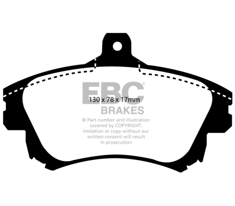 EBC dp21139 | 99-04 Volvo S40 1.9 Turbo T4 (200 BHP) Greenstuff Front Brake Pads; 2004-2004