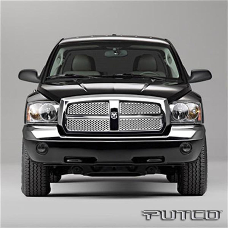 Putco 84144 | 05-07 Dodge Dakota Punch Stainless Steel Grilles; 2005-2007