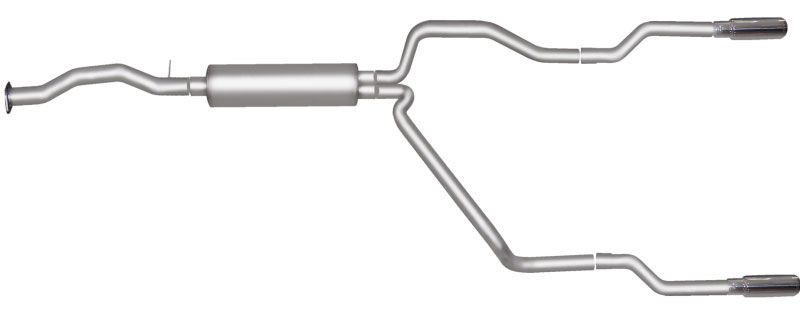 Gibson 65528 | 96-97 Chevrolet C1500 Base 4.3L 2.5in Cat-Back Dual Split Exhaust - Stainless; 1996-1997