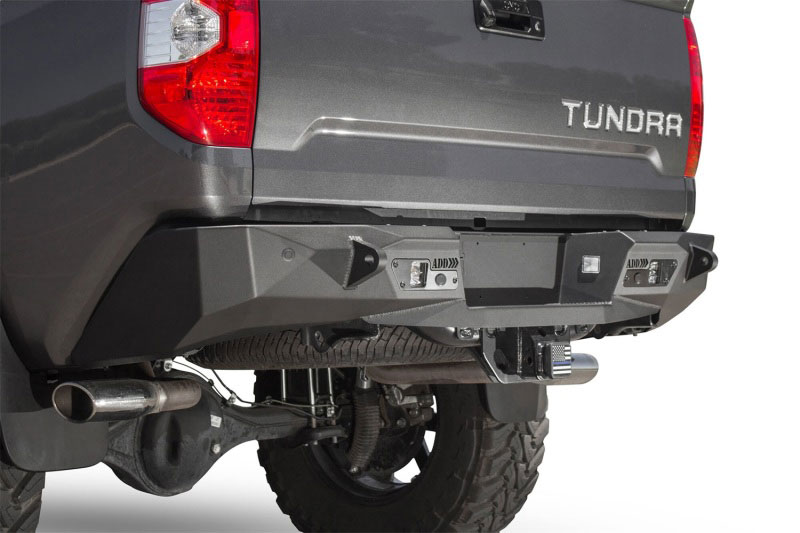 Addictive Desert Designs R741231280103 | Toyota Tundra Stealth Fighter Rear Bumper w/ Backup Sensor Cutouts; 2014-2020