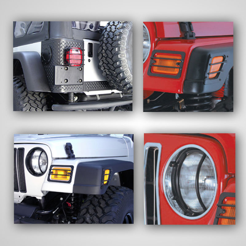 Rugged Ridge 12495.02 | Euro Guard Light Kit 97-06 Jeep Wrangler TJ; 1997-2006