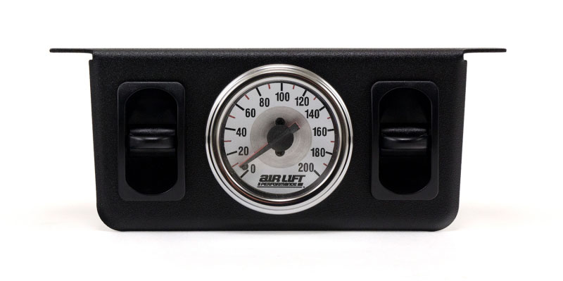 Air Lift 26229 | Dual Needle Gauge With Two Paddle Switches- 200 PSI