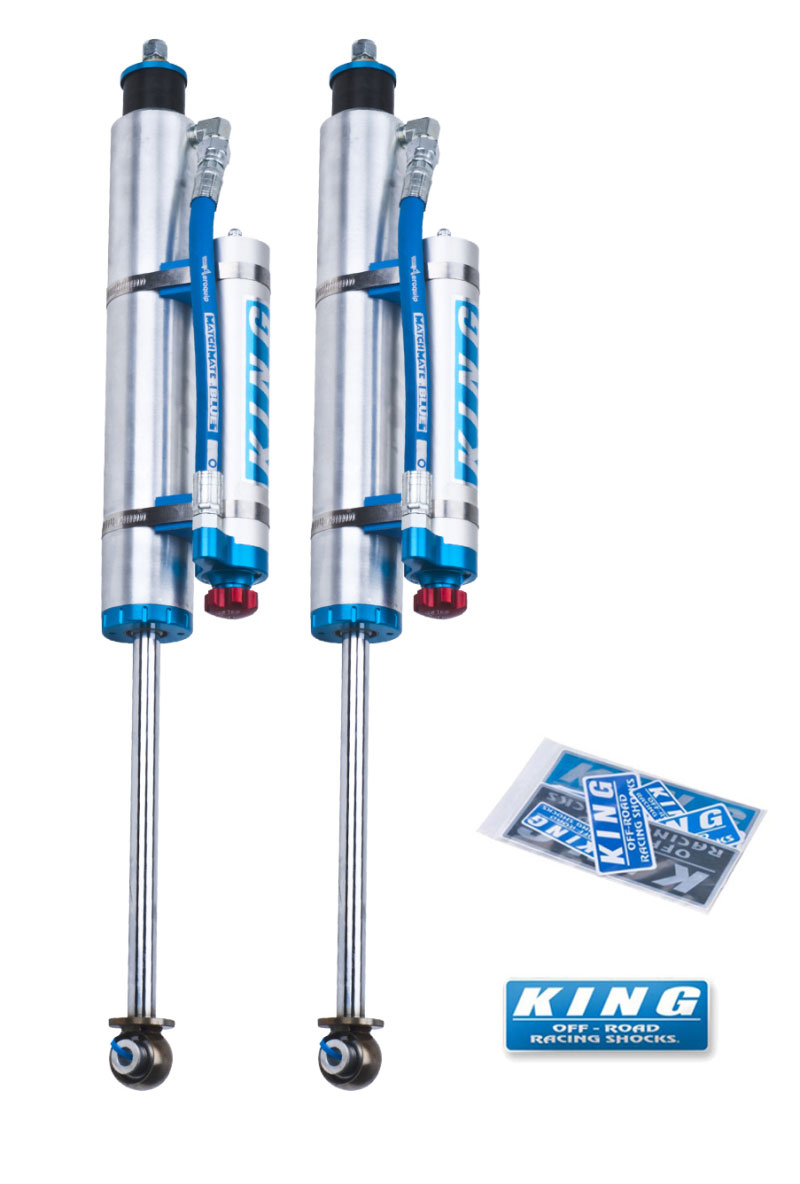 King Shocks 25001-176a | 97-06 Jeep Wrangler TJ Front 2.5 Dia Piggy Hose Res Shock 3-5in Lift w/Adjuster (Pair); 1997-2006