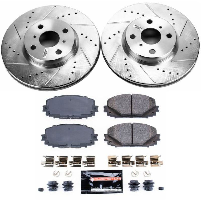 PowerStop k6104 | Power Stop 12-18 Toyota Yaris Front Z23 Evolution Sport Brake Kit; 2012-2018