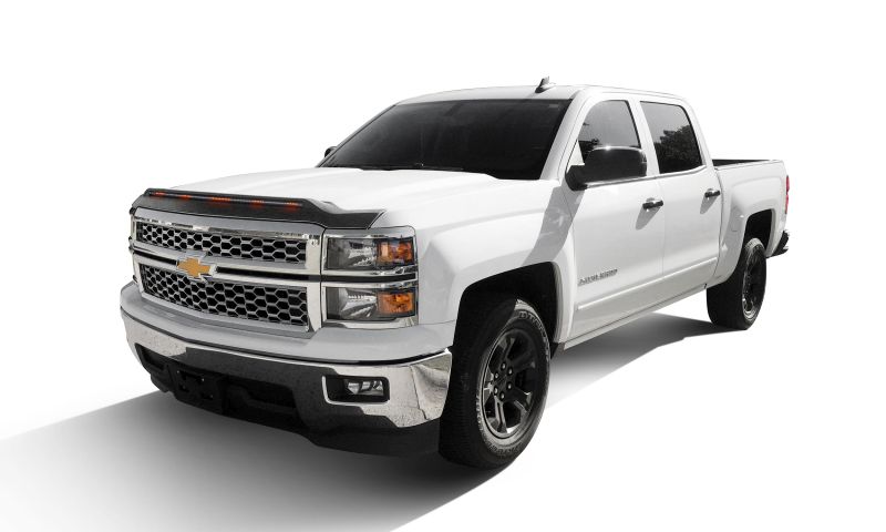 AVS 953123 | 16-18 Chevrolet Silverado 1500 Low Profile Aeroskin Lightshield Pro - Black; 2016-2018