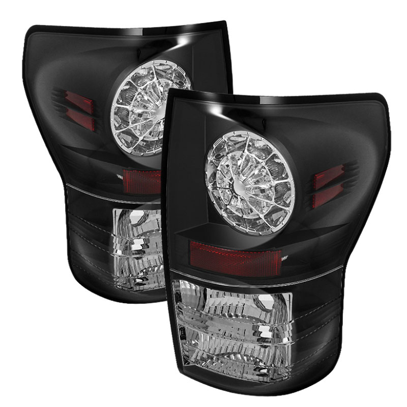 SPYDER 5029584 | Spyder Toyota Tundra LED Tail lights - Black - (ALT-YD-TTU07-LED-BK); 2007-2012