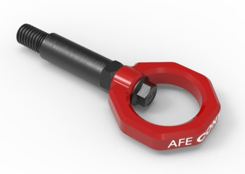 aFe 450-502001-r | Control Front Tow Hook Red BMW F-Chassis 2/3/4/M