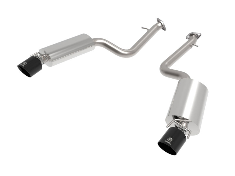 aFe 49-36060-b | Takeda 14-22 Lexus IS350 V6 2.5in. 304 Stainless Steel Axle-Back Exhaust System w/ Black Tip; 2014-2022