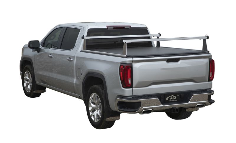 Access 4003830 | ADARAC Aluminum Uprights 12in Vertical Kit (2 Uprights w/ 72in Cross Bar) - Silver Truck Rack