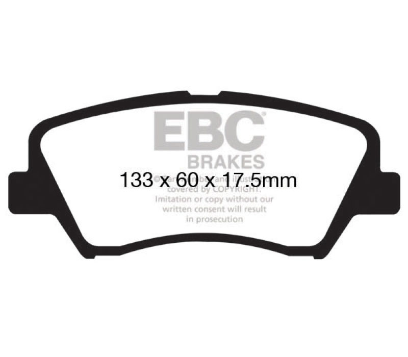 EBC dp41874r | 13+ Hyundai Elantra 1.8 Yellowstuff Front Brake Pads; 2013-2023