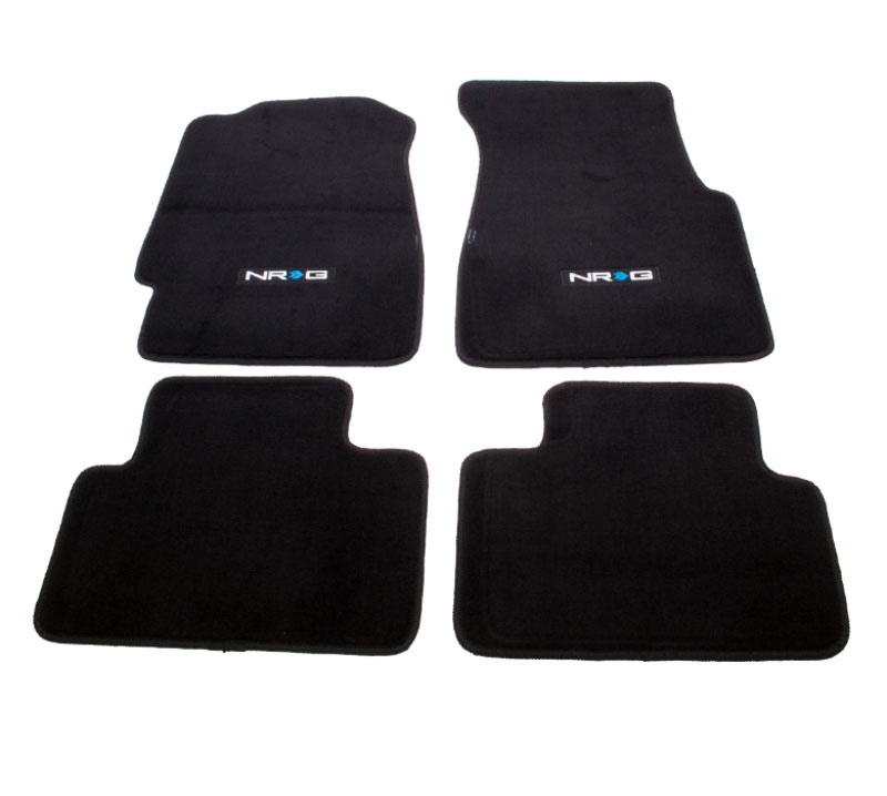 NRG fmr-120nrg | NRG Floor Mats - 92-95 Honda Civic 2DR (NRG Logo) - 4pc.; 1992-1992