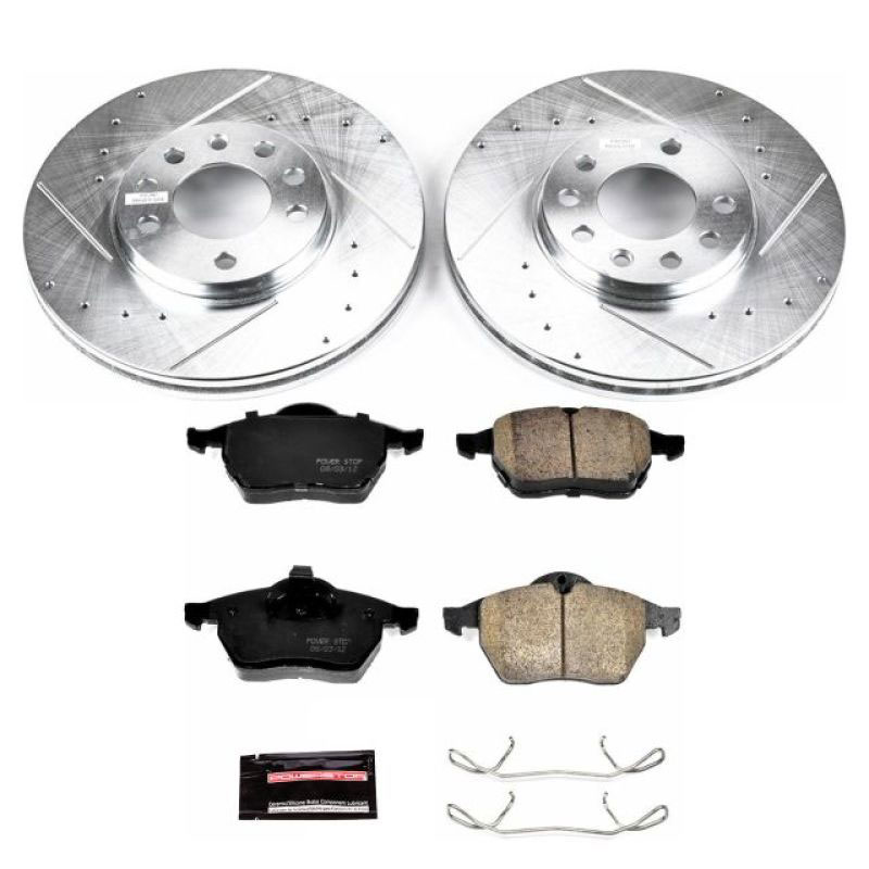 PowerStop k832 | Power Stop 97-98 Saab 900 Front Z23 Evolution Sport Brake Kit; 1997-1998