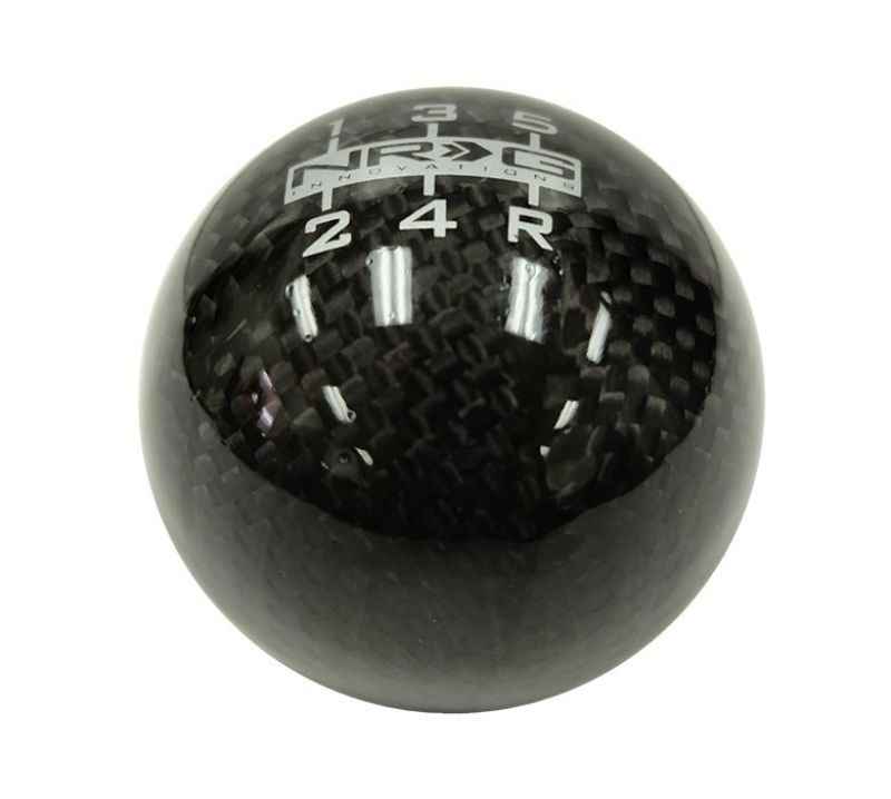 NRG sk-300bc-4-w | Universal Ball Style Shift Knob (No Logo) - Heavy Weight - Black Carbon Fiber