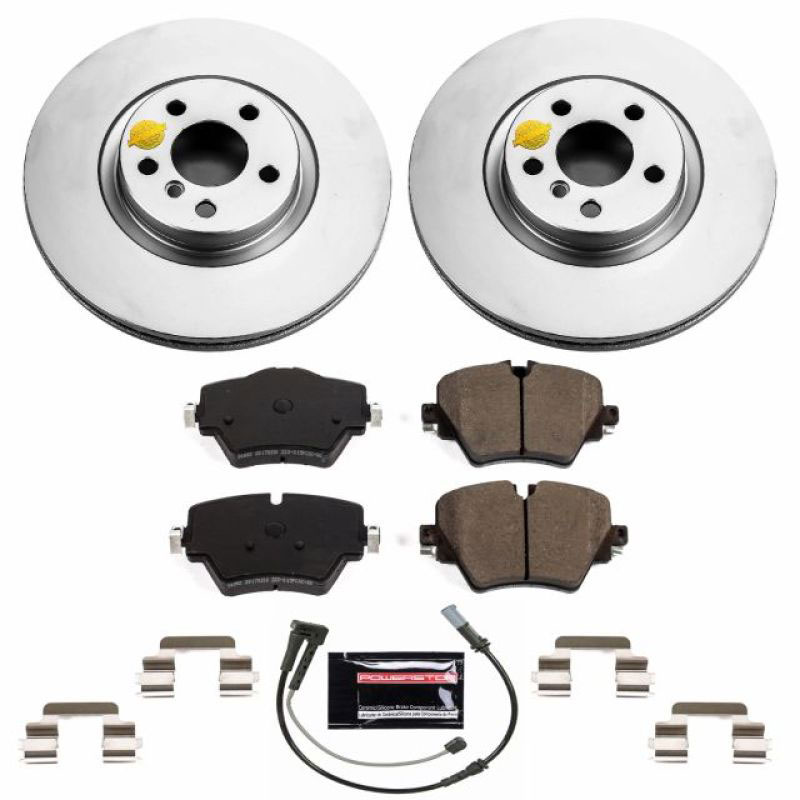 PowerStop crk7888 | Power Stop 16-19 BMW X1 Front Z23 Evolution Sport Coated Brake Kit; 2016-2019