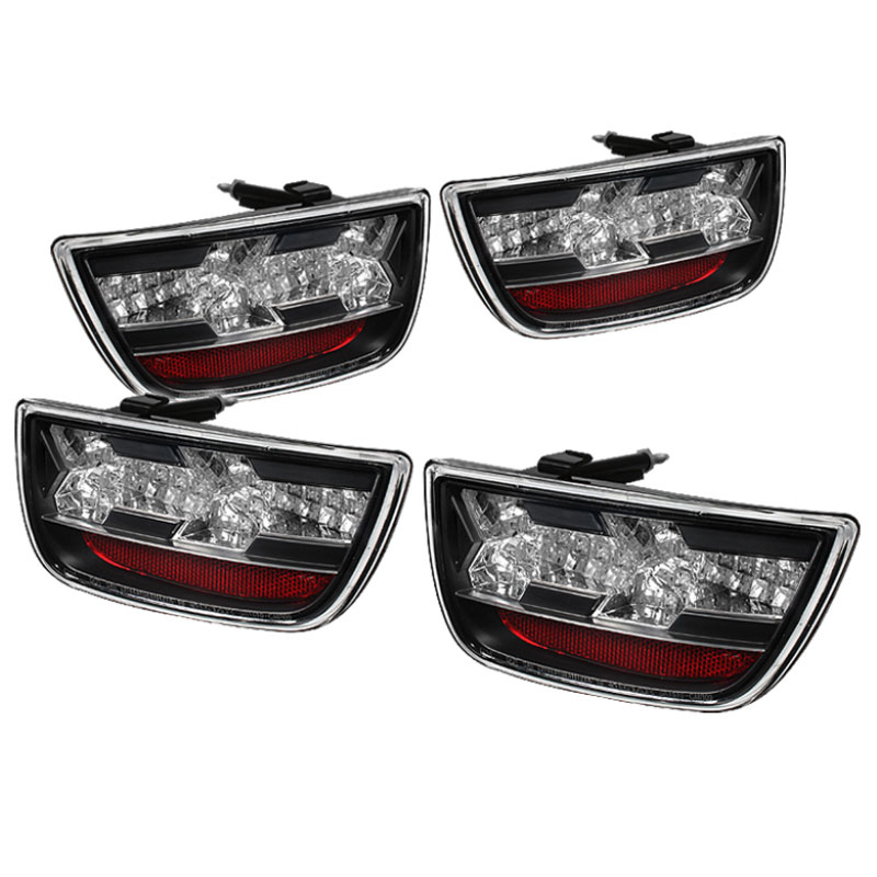 SPYDER 5032188 | Spyder Chevrolet Camaro LED Tail Lights - Black - (ALT-YD-CCAM2010-LED-BK); 2010-2012