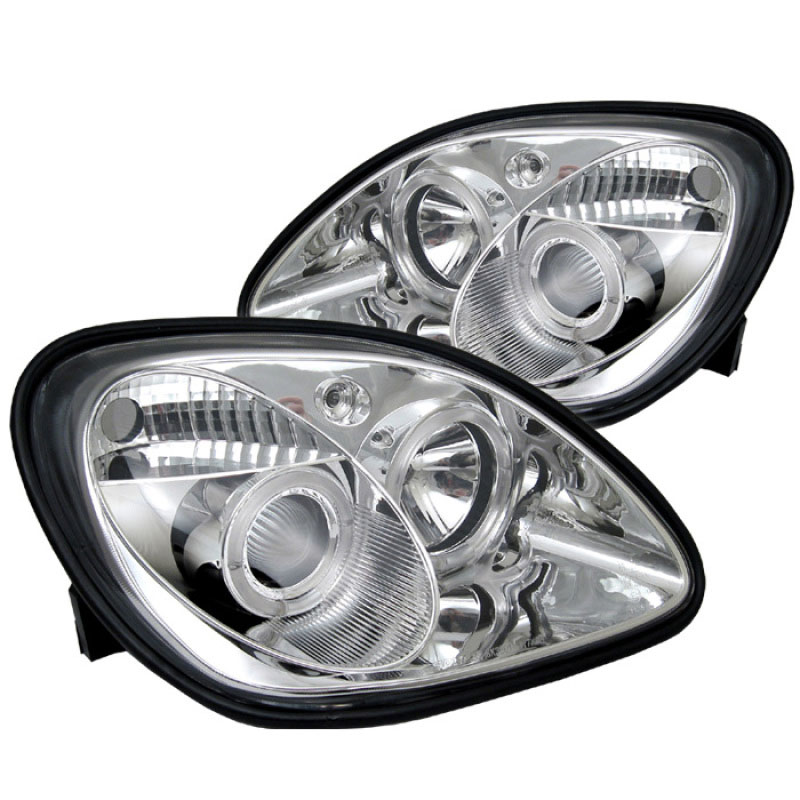 SPYDER 5011206 | Spyder Mercedes Benz Slk Halo Projector Headlights - Chrome - (PRO-YD-MBSLK98-1PC-HL-C); 1998-2004