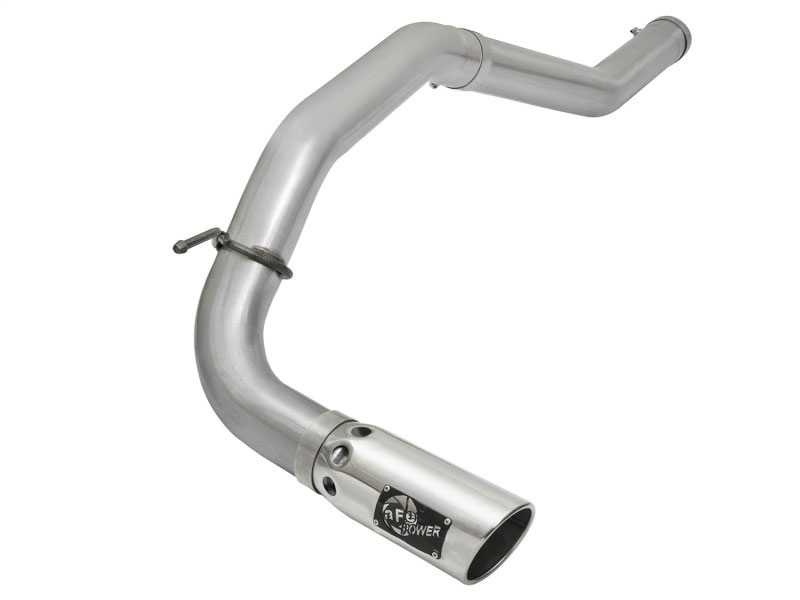 aFe 49-46113-P | LARGE Bore HD Exhausts 4in DPF-Back SS-409 2016 Nissan Titan XD V8-5.0L CC/SB (td); 2016-2016