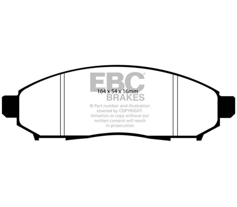 EBC dp21747 | 11+ Nissan Leaf Electric Greenstuff Front Brake Pads; 2011-2023