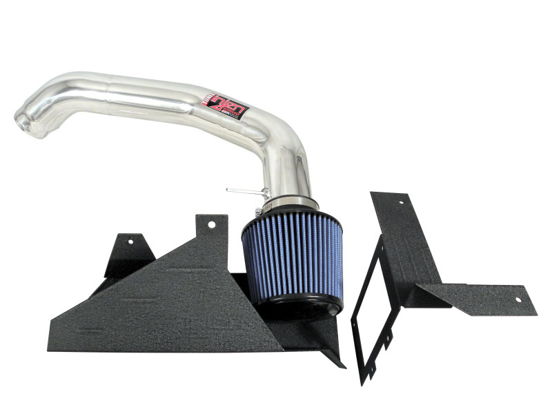 Injen SP9080P | Cold Air Intake S40 T5 L5 2.5L T (Manual only)CAI w/ MR Tech, Air Fusion, Nano-fiber Filter & Filter shroud & ECU brace, Polished; 2007-2010