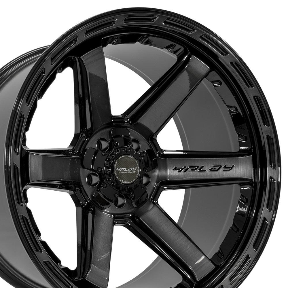 4Play Wheels 4p63-22120-5d55-44bbt | 4PLAY Wheel 22 4PLAY GEN3 Wheel 4P63 Brushed Black 22x12 Jeep Grand Cherokee 1999-2022; 1999-2022