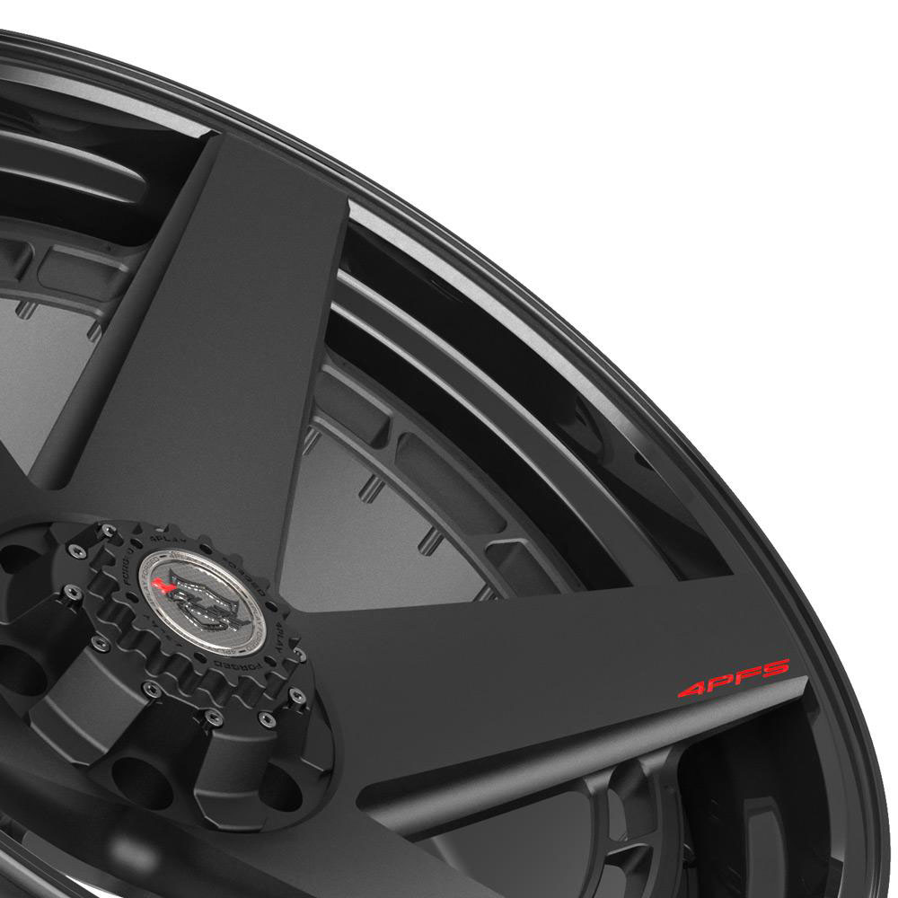 4Play Wheels 4pf5-22100-6d55-18b1-b | 4PLAY Wheel 22x10 4PF5 Gloss Black Barrel with Matte Center Rim Nissan Titan 2008-2022; 2008-2022