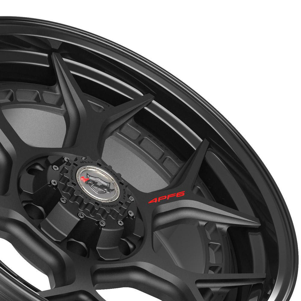 4Play Wheels 4pf6-20090-6d55-0b1-b | 4PLAY Wheel 20x9 4PF6 Gloss Black Barrel with Matte Center Rim Chevrolet Tahoe 1995-2022; 1995-2022