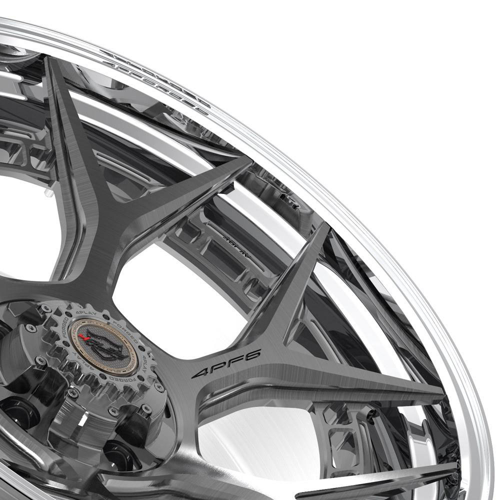 4Play Wheels 4pf6-22100-5d55-18bg-p | 4PLAY Wheel 22x10 4PF6 Polished Barrel with Tinted Clear Center Rim Jeep Grand Cherokee 1999-2022; 1999-2022