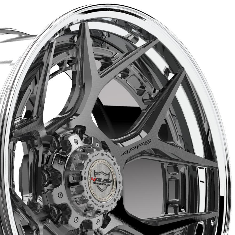 4Play Wheels 4pf6-22100-8170-18bg-p | 4PLAY Wheel 22x10 4PF6 Polished Barrel with Tinted Clear Center Rim Ford Excursion 2000-2005; 2000-2005