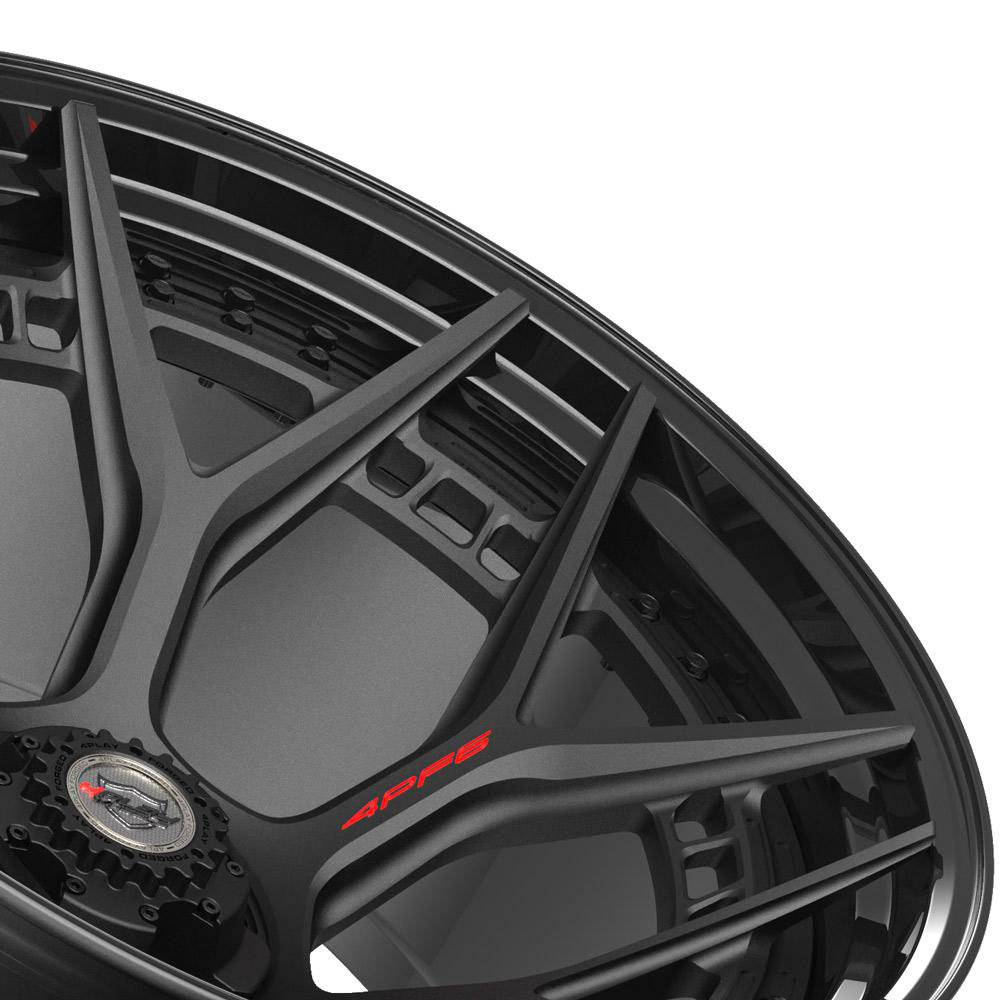 4Play Wheels 4pf6-24140-5d55-76b1-b | 4PLAY Wheel 24x14 4PF6 Gloss Black Barrel with Matte Center Rim Chevrolet Tahoe (2WD only) 1995-1999; 1995-1999