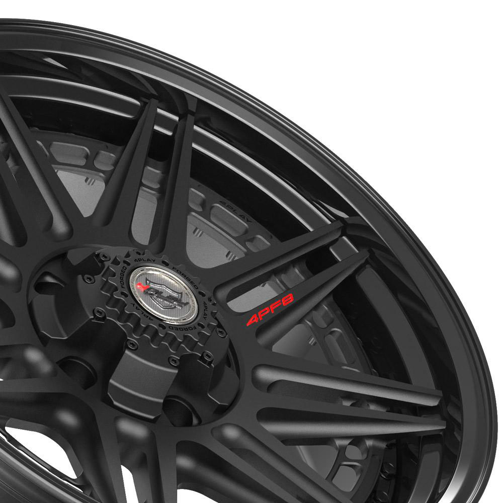 4Play Wheels 4pf8-20090-5d55-0b1-b | 4PLAY Wheel 20x9 4PF8 Gloss Black Barrel with Matte Center Rim Jeep Wrangler 2007-2022; 2007-2022