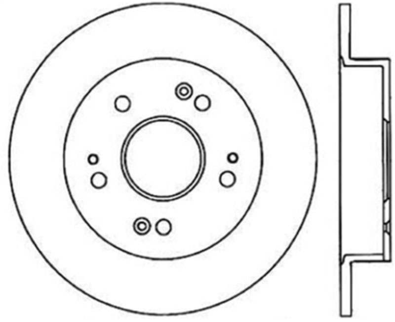 Stoptech 120.40040CRY | StopTech Acura ILX Premium Cryostop Rotor, Rear; 2013-2015