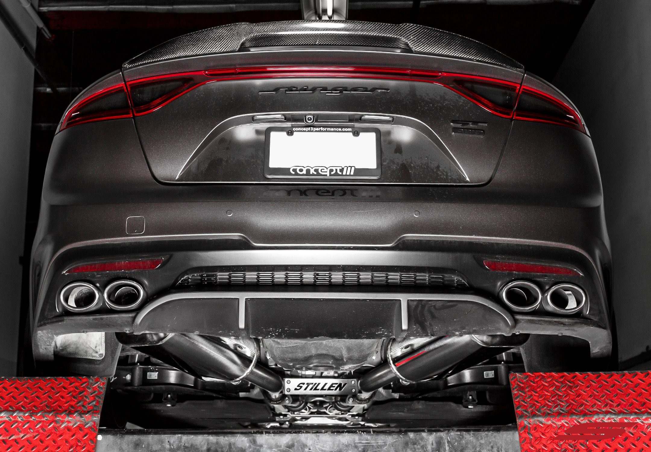 Stillen 504330 | STILLEN Cat-Back Exhaust: 18-21 Kia Stinger Gt Rwd/Awd (2 Box Kit); 2018-2021