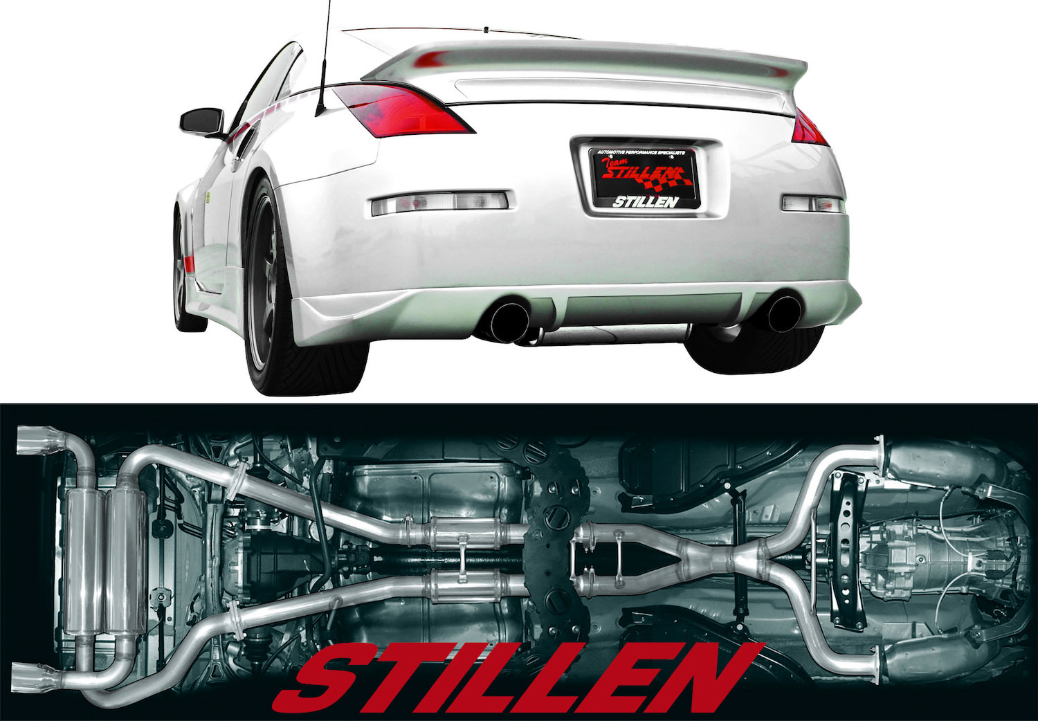 Stillen 504350d | STILLEN Cat-Back Exhaust 03-09 350Z - Dual Wall Tips - Stainless; 2003-2009