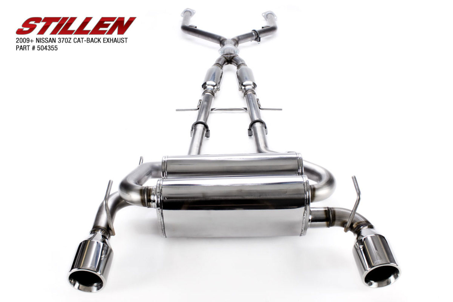 Stillen 504355 | STILLEN Cat-Back Exhaust 09-21 370Z - 4.5 In Tips All Models; 2009-2021