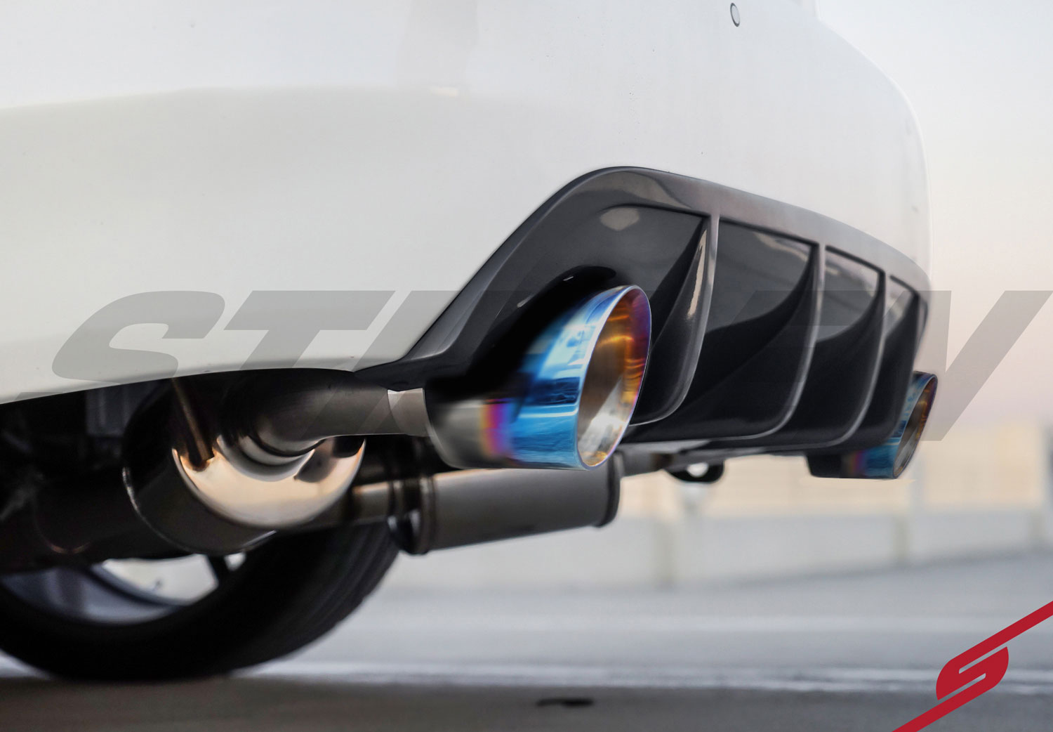 Stillen 504452 | STILLEN Cat Back Exhaust Gen 2 16 Infiniti Q50 V6TT W/ Burnt Tips; 2016-2021