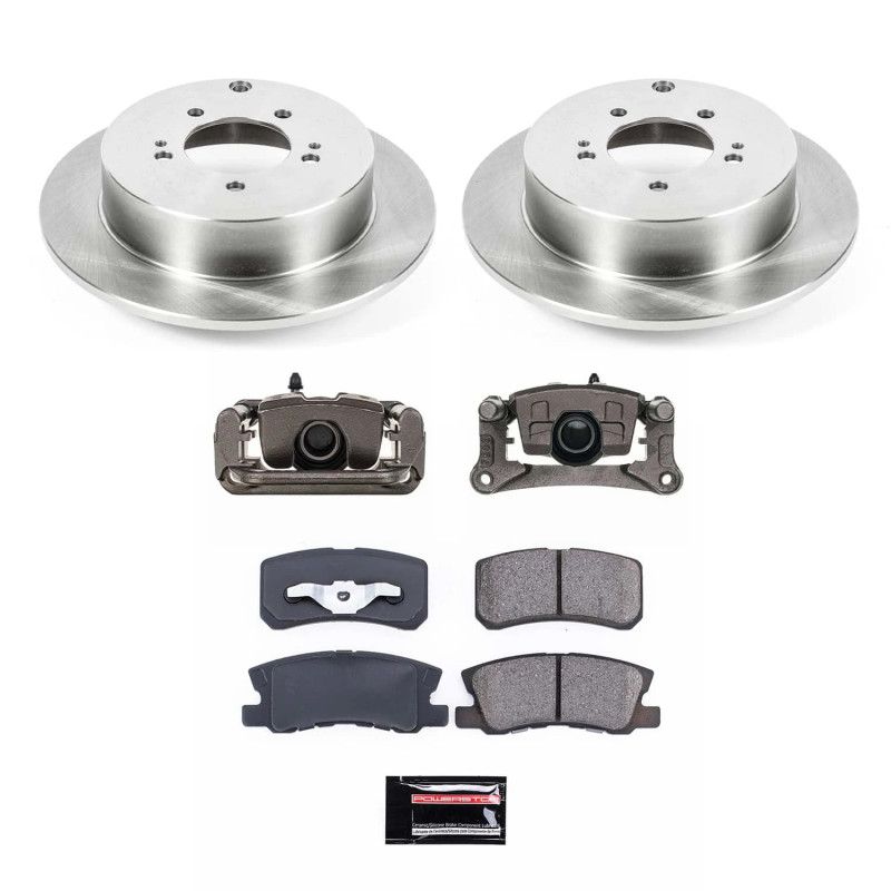 PowerStop kcoe5499 | Power Stop 09-15 Mitsubishi Lancer Rear Autospecialty Kit w/Calipers; 2009-2015