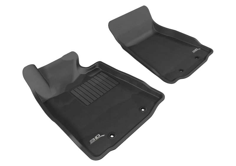 3D Maxpider l1ns03811509 | 3D MAXpider 2009-2019 Nissan 370Z Kagu 1st Row Floormat - Black; 2009-2019