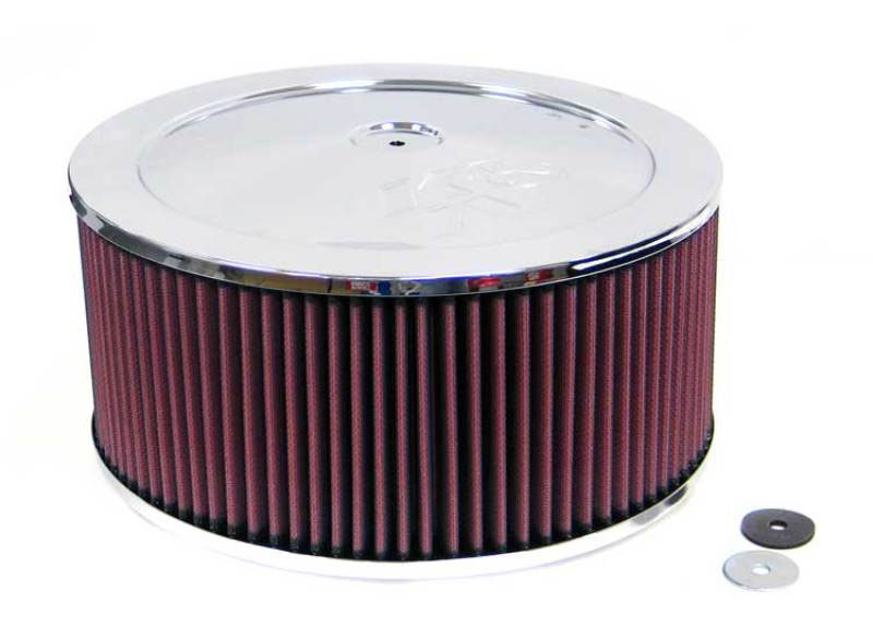 K&N Engineering 601240 | K&N Round Air Filter Assembly 7-5/16in Flange 11in Diameter 6in Height