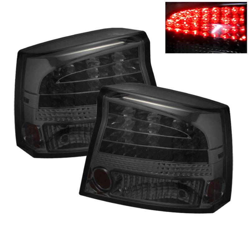 SPYDER 5002310 | Spyder Dodge Charger LED Tail Lights - Smoke - (ALT-YD-DCH05-LED-SM); 2006-2008